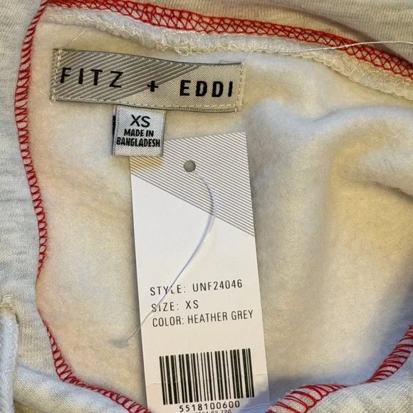 Fitz + Eddi Cropped Hoodie Sweatshirt - Picture 5 of 6